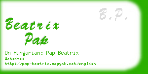 beatrix pap business card